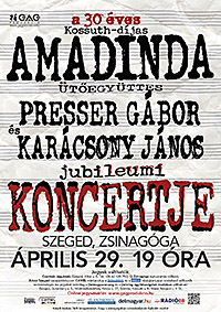 Jubileumi Amadinda-koncert Presser G�borral �s Kar�csony J�nossal Szegeden, 2014.&nbsp;�prilis&nbsp;29‑�n